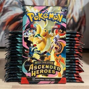 New! (20) Pokémon TCG Ascended Heroes Booster Packs - ME